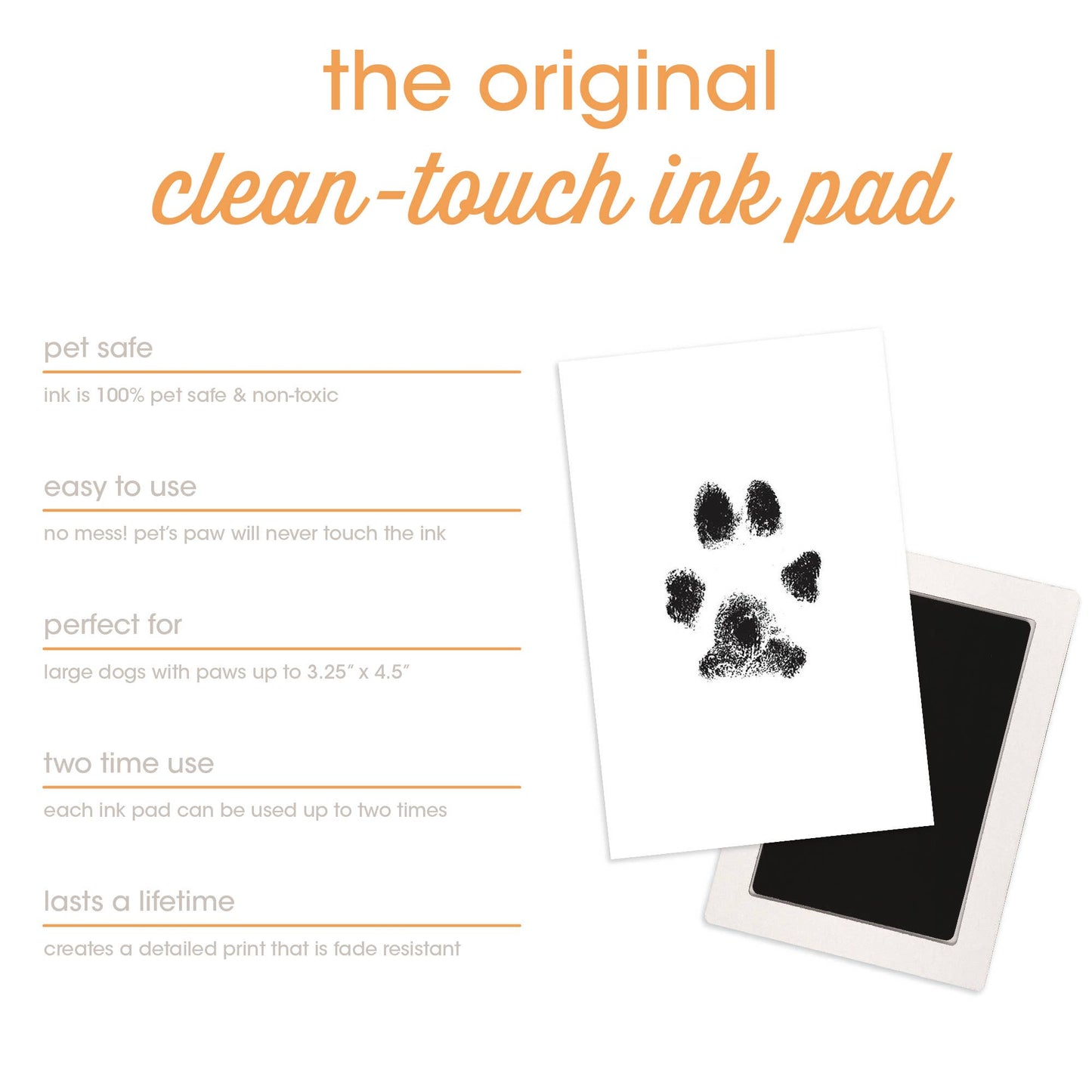 Pawprint Clean-Touch Ink Pad