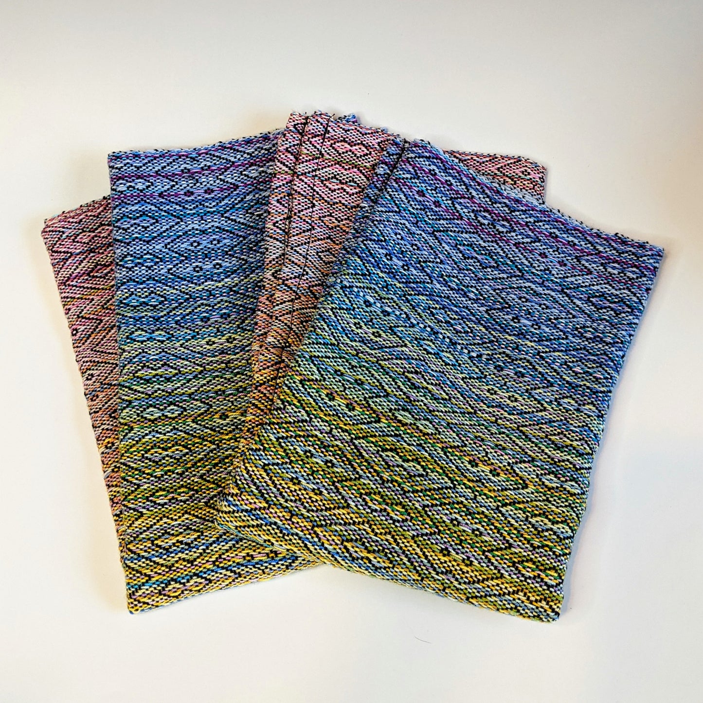 PAIR OF HANDMADE WOVEN TOWELS - CHOICE OF PATTERN