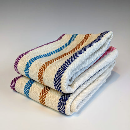 PAIR OF HANDMADE WOVEN TOWELS - CHOICE OF PATTERN