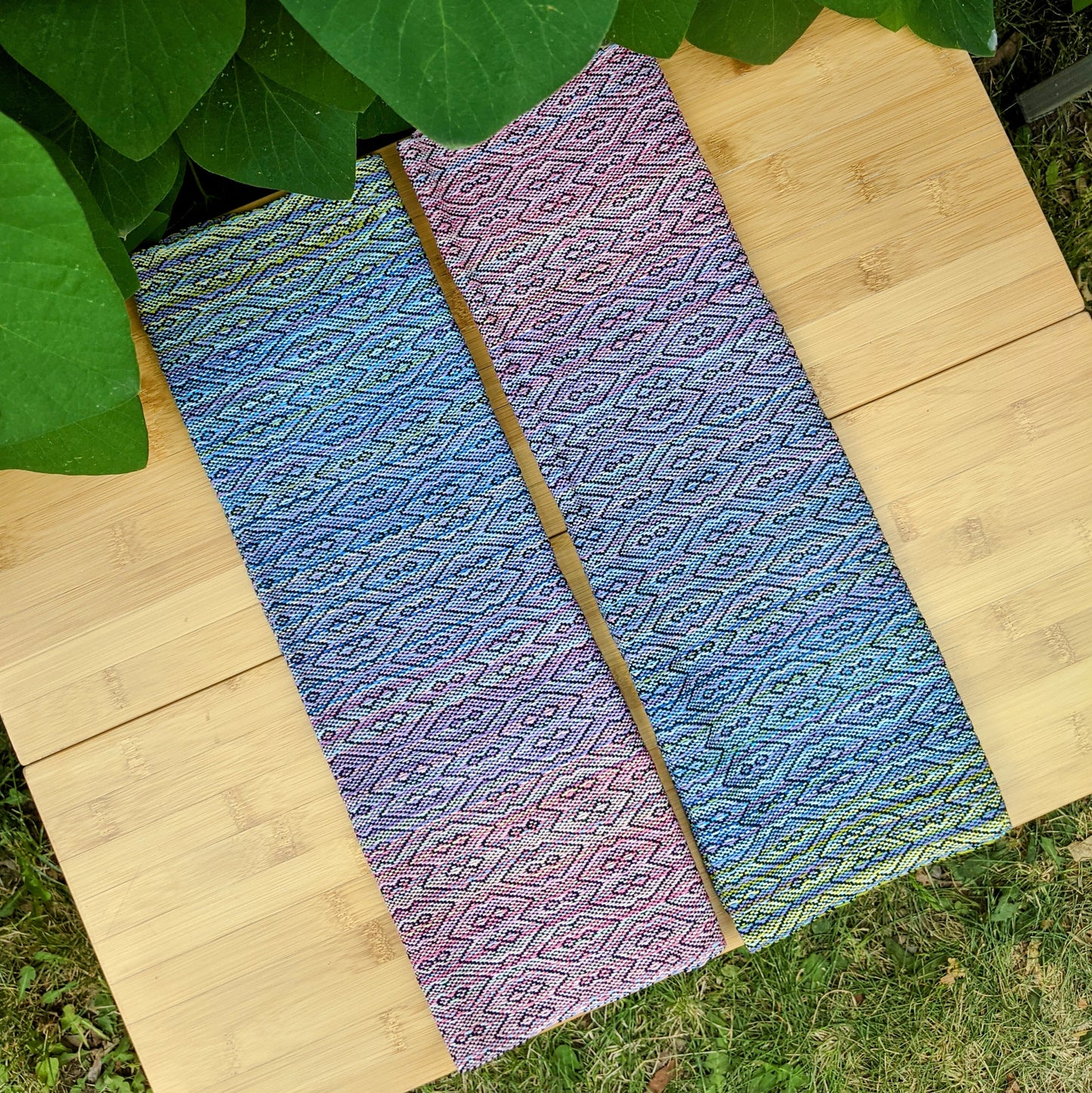 PAIR OF HANDMADE WOVEN TOWELS - CHOICE OF PATTERN